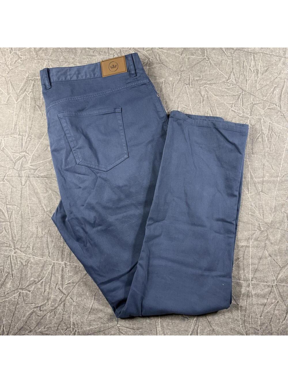 Peter Millar Pants Men's 42 Blue Chino Golf Cotton Stretch